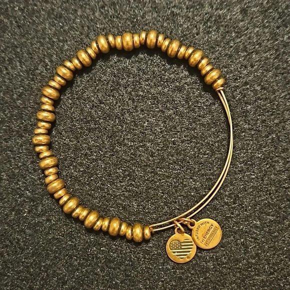 Alex and Ani Lotus Blossom‎ bangle charm bracelet + beaded bracelet - Picture 4 of 7